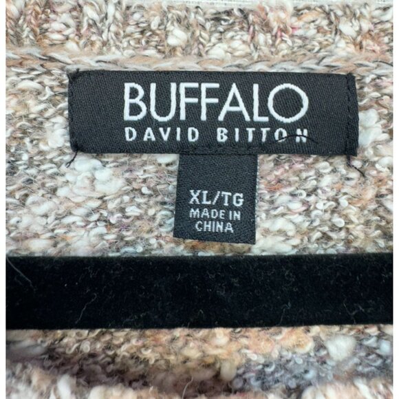 Buffalo David Bitton Womens Textured Cotton Blend Knit Sweater XL - Picture 2 of 8
